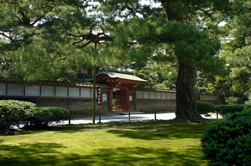 In front of samurai villa